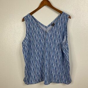 Eddie Bauer Spindrift V-Neck Tank Top Size Xlarge